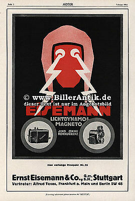 Eisemann Lichtdynamos Zeiss Scheinwerfer Autoteile Werbung Motor Original 255 - Bild 1 von 1