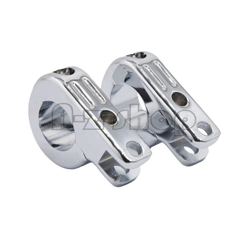 ペイ Chrome Foot Peg Mounting 32mm Engine Guard Highway Footpeg For