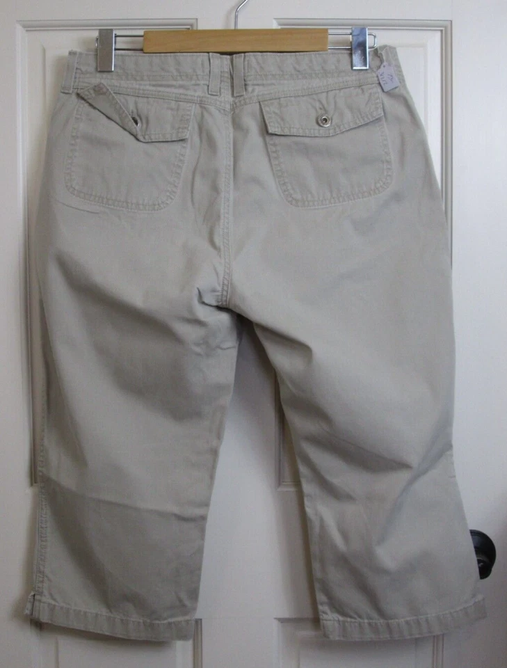 Pantalones capri chinos hidráulicos para mujer talla 12? Bolsillos 32x19 73-31212 Foto 2 de 4