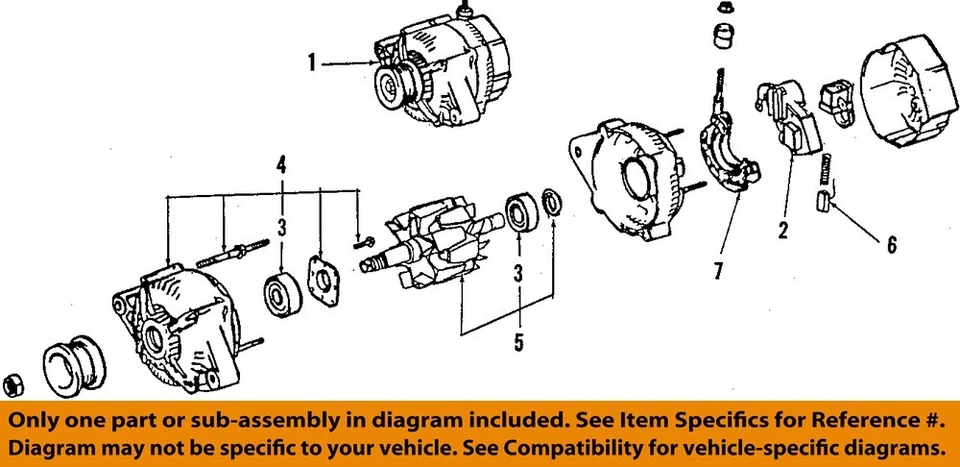 Alternator 5SFE Automatic 80 Amplifier OEM 1994 1995 1996 1997 Toyota Celica - Image 3 of 4