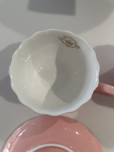 Amazing Ware Royal British Pink And Gold Trim Tea Cups & Saucer Replacement EUC - Picture 12 of 14