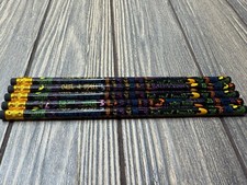 Halloween-Themed Pencils With Erasers Set Of 6 - "Cast A Spell"  "Toil And Trou