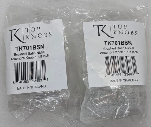 2 Piece: Top Knobs TK701BSN Transcend Collection 1-1/8 in. (29mm) Ascendra Knob - Picture 1 of 2