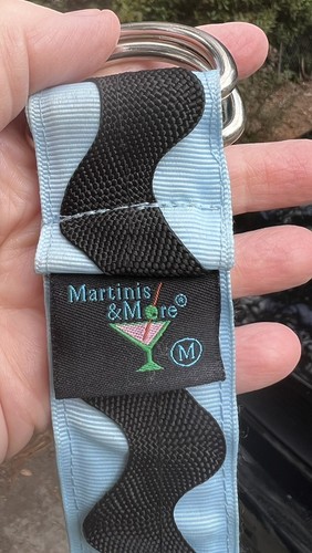 Vintage 80er Jahre Ripsband Gürtel, Zackenlitze, himmelblau & marine, Kostümteil? - Bild 6 von 6