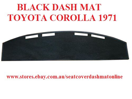 DASHMAT, DASH MAT DASHBOARD COVER FIT TOYOTA COROLLA KE20 1972 - 1973, BLACK - Picture 1 of 5