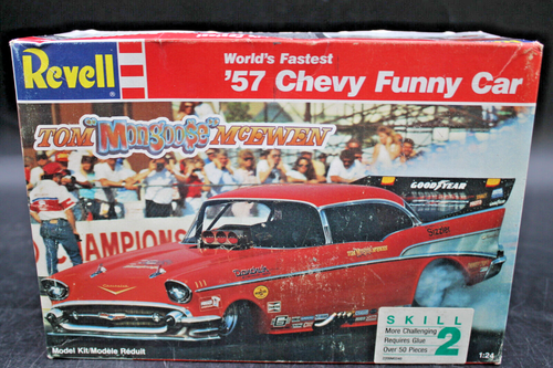 3pc 2 Sealed 1 New Model Kits '55 CHEVY BEL AIR '57 Funny Car McEwen & Sedan - Picture 6 of 10