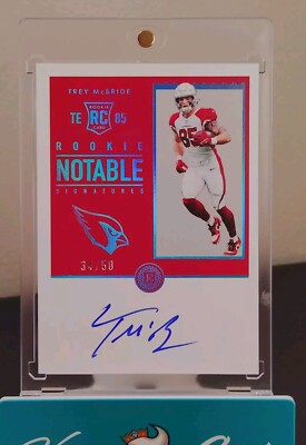 2022 Panini Encased Rookie Notable Signatures Sapphire /50 Trey McBride Auto RC