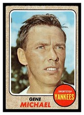 1968 TOPPS GENE STICK MICHAEL #299 NEW YORK YANKEES MID HIGHER GRADE FREE SHIP