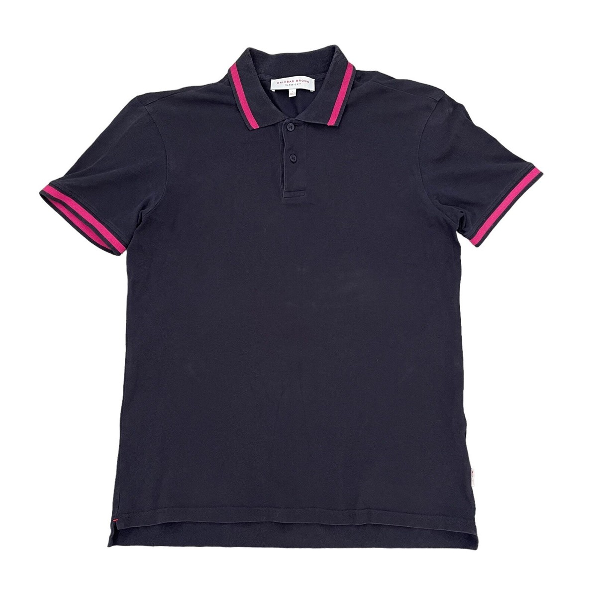 Mens Orlebar Brown Polo Shirt Small Navy Blue
