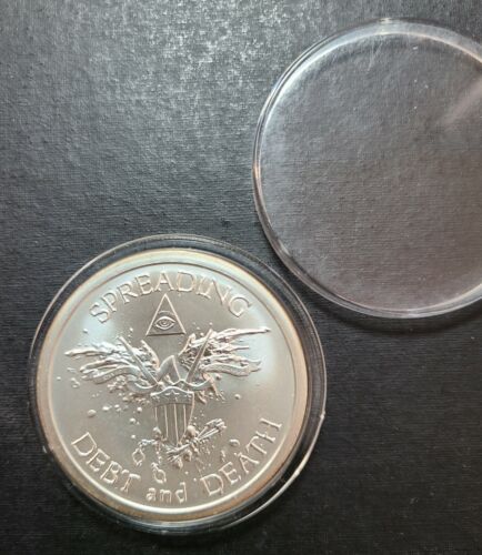 Silver Shield Warbird Debt Death 2013 2 oz .999 fino bu redondo acuñación 250 - Imagen 3 de 4