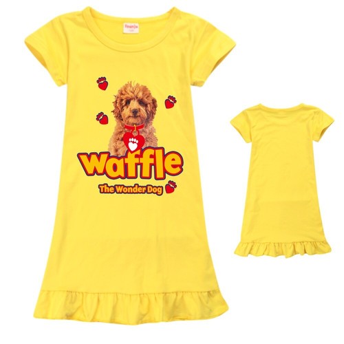 Waffle The Wonder Dog Short Sleeve Sleepwear Pyjamas Princess Tutu Girls Dress - Picture 9 of 23