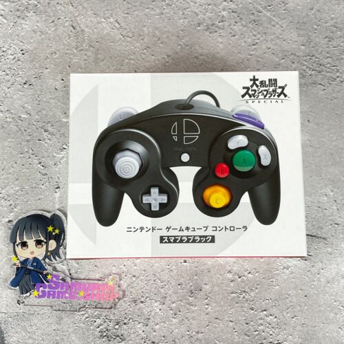 Nintendo Official Gamecube Controller & Adapter Smash Bros Black Switch Wii U - Picture 10 of 38