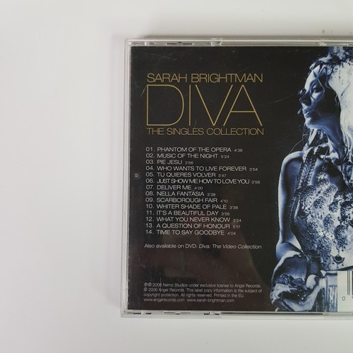 Sarah Brightman Diva Singles Collection Phantom Of The Opera 2006 Classical CD - Picture 5 of 10