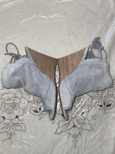 Chinese Laundry Larox Peep Toe Wedge Sandals Sage Suede Kristin Cavallari 8.5 - Picture 6 of 10