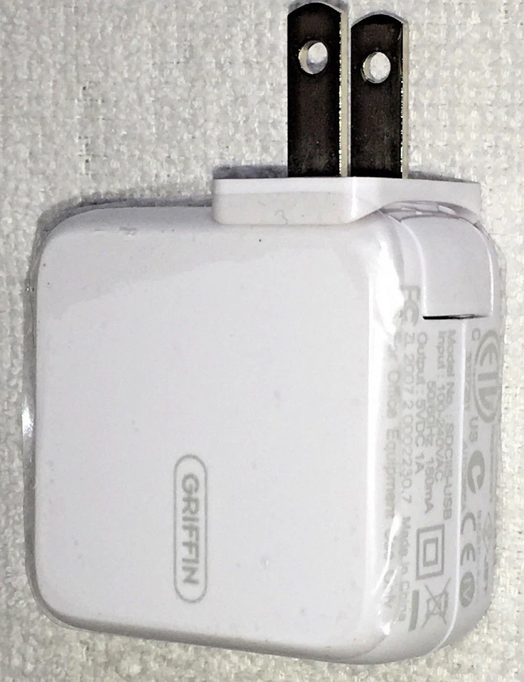 CARGADOR DE PARED ADAPTADOR AC UNIVERSAL USB POWERBLOCK TECNOLOGÍA GRIFFIN NUEVO Foto 4 de 4