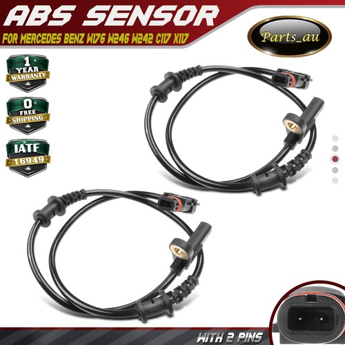 2x Front Wheel ABS Speed Sensor for Mercedes Benz W203 S203 CL203 C209 ...