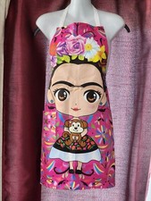 Frida Kahlo Apron One Size Fit All Hot Pink Color