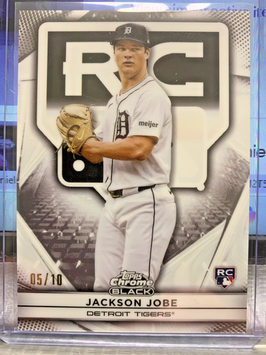 2025 Topps Chrome Black Jackson Jobe RC Variation White Ivory /10