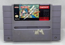 Super Nintendo SNES Cartridge: Wings 2 Aces High Authentic & Tested 1990's.