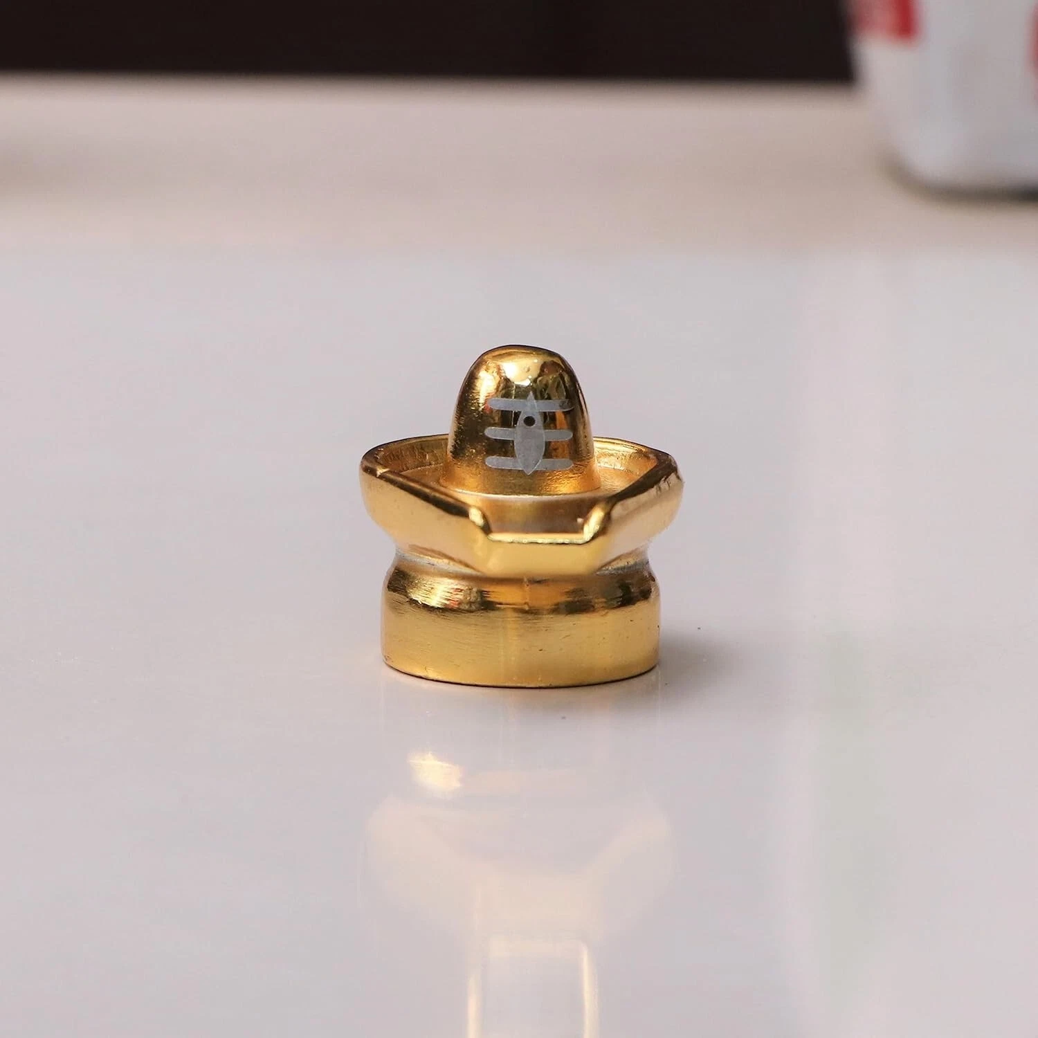 Shivling In Metallo Per Pooja Statua Idol Figurina Di Piccole Dimensioni