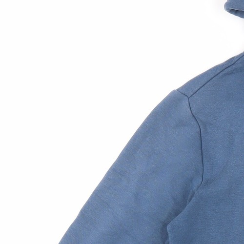 LA Gear Womens Blue Cotton Full Zip Hoodie Size M Zip - Logo Pockets - Picture 9 of 10