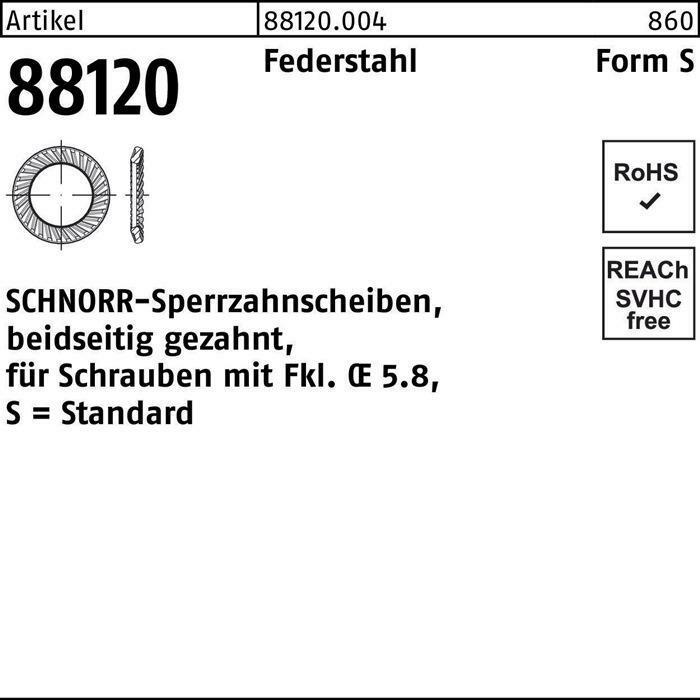 ШНОРР Шперрзаншайбе R 88120 для крепления к стене S 6x10x0,7 Федерсталь