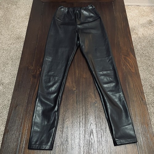 Aritzia Wilfred Free Black Daria Faux Leather Pants Size XXS - Picture 3 of 8
