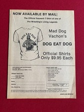 1980's, Mad Dog Vachon, Official T-Shirt Ad (Scarce / Vintage)