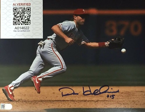 Dave Hollins Philadelphia Phillies Signed AUTO Photo 1993 World Series Team COA - Picture 1 of 1