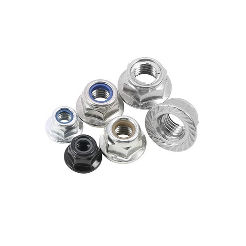 Flanged Nyloc Nuts Flange Nylon Insert Locking Nut Zinc Plated M3 M4 M5 M6 M8 - Picture 4 of 26