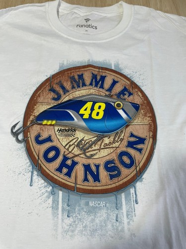 Youth MD Jimmie Johnson #48 NASCAR Racing Name & Number KID'S Fishing theme NWOT - Picture 3 of 5