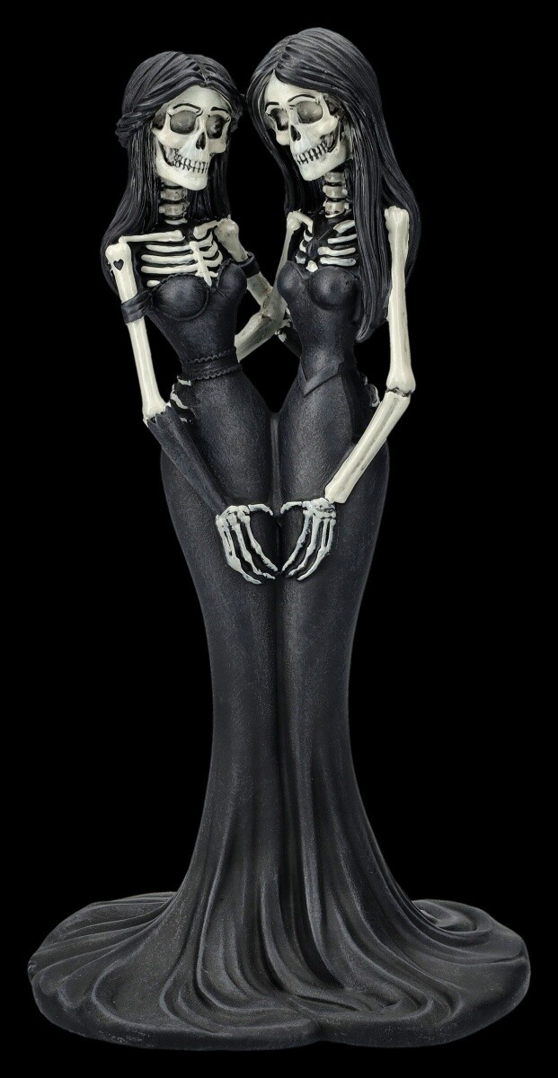 Eternal Sisters Skeleton Figures, Forever Family Love Figures