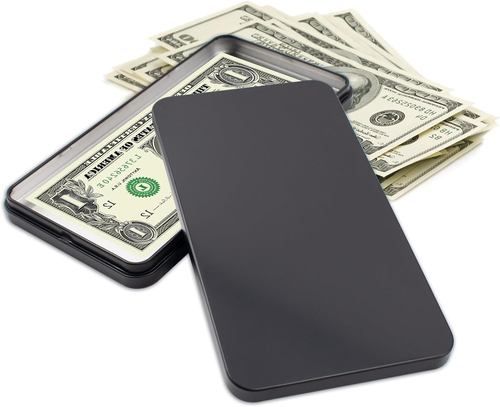 2 PIEZAS Caja de Dinero de Metal Negro Caja de Dinero para Efectivo Una Fila Bandeja de Moneda Soporte de Dinero - Imagen 3 de 12