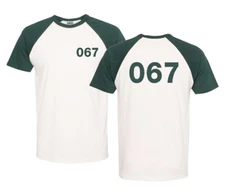 Squid Cosplay #067 Halloween Costume Short Sleeve Raglan T-Shirt