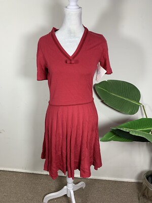 Draper James Women s Red Colored Short Sleeve Dress Size S