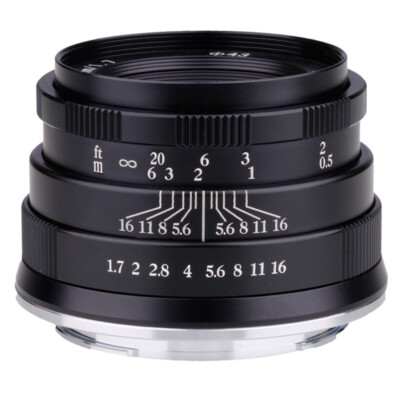 RISESPRAY 35mm f/1.7 APS-C Fxied Lens for EF-M EOS M mount Mirrorless Cameras M