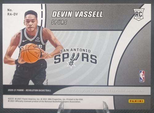 2020-21 Panini Revolution - Rookie Auto #RA-DV - Devin Vassell RC - Bild 2 von 2
