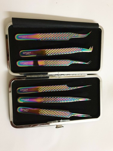 Professional Multi Eyelash Extension Tweezers set of 6 in a Magnetic Case - Bild 2 von 3