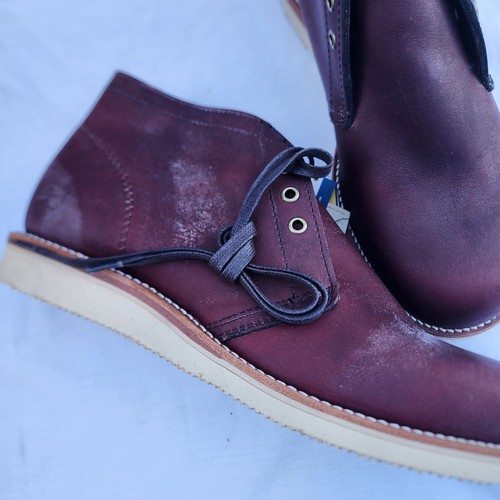 Original Chippewa 4025 Burgundy Leather Boots (Men’s Size 12E) Made In The USA - Picture 5 of 6