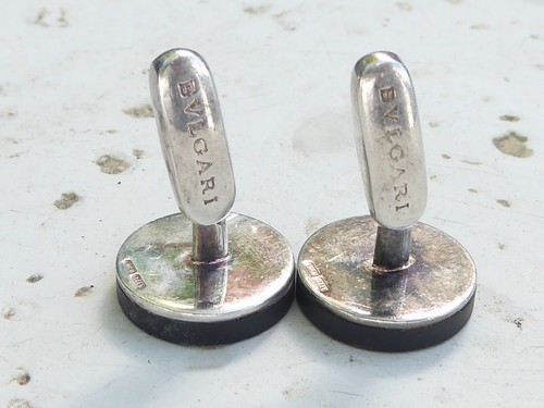 BVLGARI STERLINGSILBER MANSCHETTENKNÖPFE - Bild 7 von 7