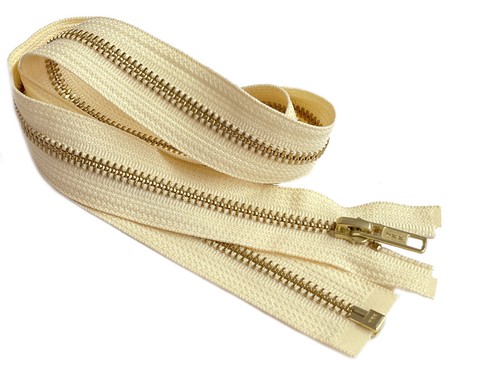 25 Inch Metal Zipper YKK #5 Golden Brass Medium Weight Separating Made in USA - Picture 13 of 112