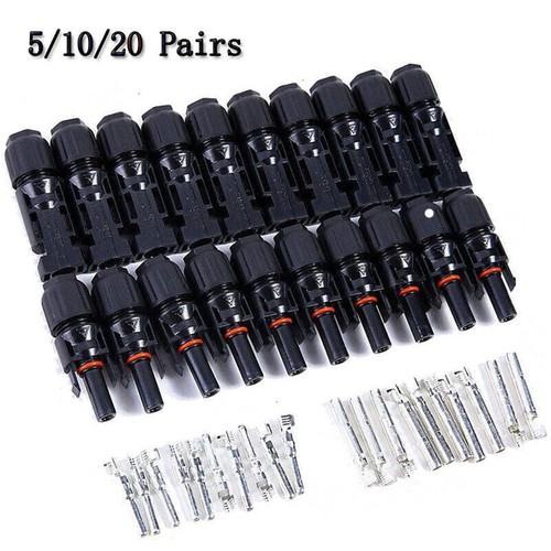 1–20 Paar Kabelverbinder für Solarpanel wasserdicht 2.5–6 mm² Stecker/Buchse 30A - Bild 2 von 6