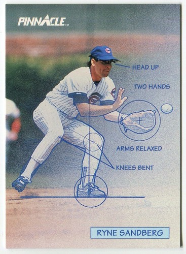 1992 Pinnacle #617 Il tecnico - Ryne Sandberg Chicago Cubs - Foto 1 di 2