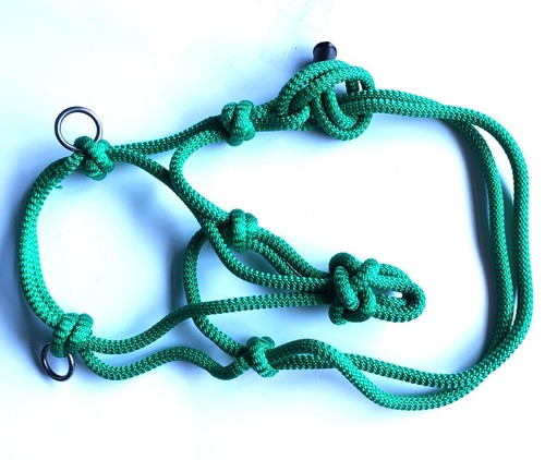 SIDE PULL ROPE HALTERS FOR HORSES, PLAIN OR WITH BLING - Picture 12 of 15