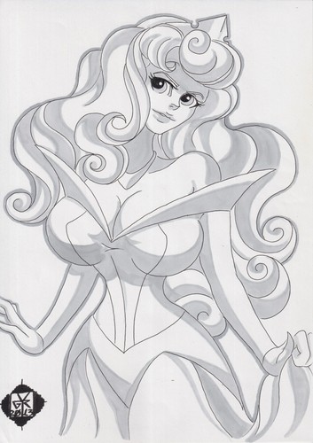 Sleeping Beauty by Gilbert YoungRoland (8.5 x 11.5) - Original Comic Art