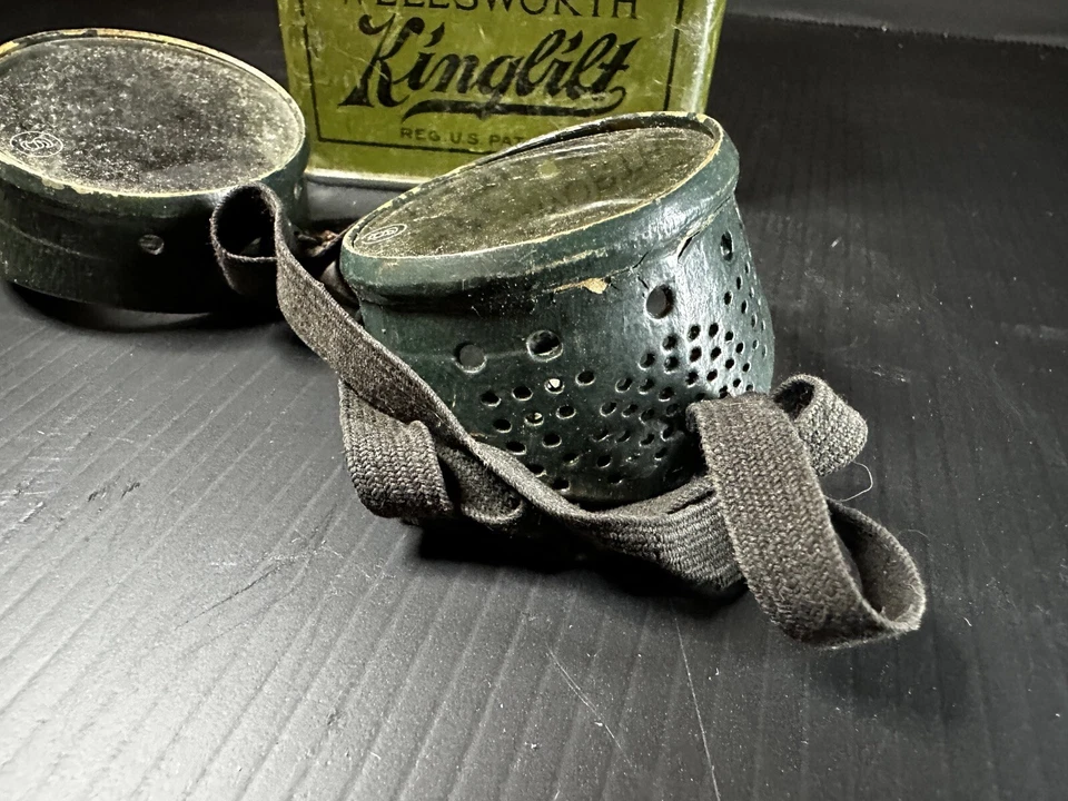 复古蒸汽朋克护目镜 Wellsworth Kingbilt Pat。 绿色见说明 — 第 4/4 张图片