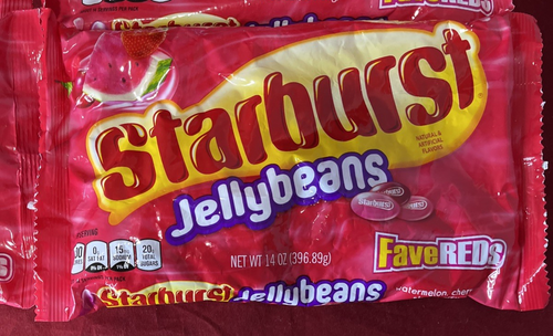 Lot of 4 New Sealed FaveReds Starburst Jellybeans 14 oz Packs 56 oz Total- 7/25 - Picture 2 of 3