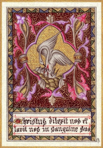 Christ Loves Us and Washes Us in His Blood – Pelican Symbol of Christ – 4 sizes - Picture 11 of 27