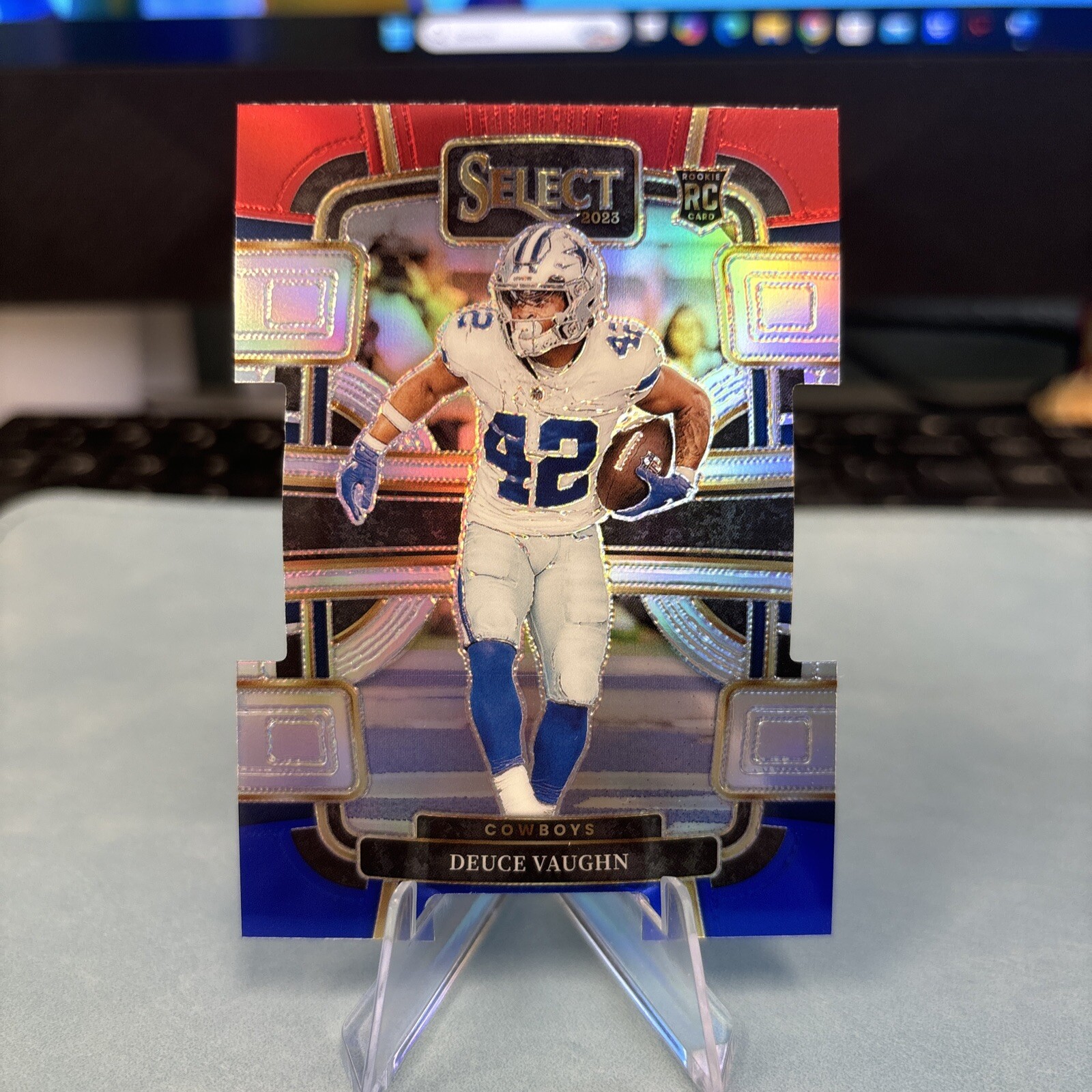 2023 Panini Select DEUCE VAUGHN Concourse Red & Blue Die-Cut Rookie RC #28