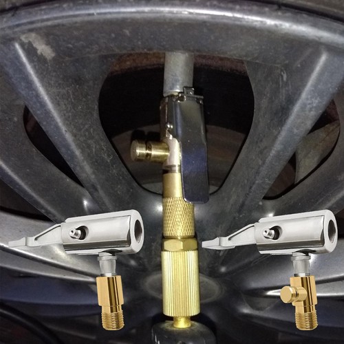 4 Pcs Car Air Inflator Pump Hose Nozzle Adapter Tire Chuck Valve Clip Connector - Photo 2/14